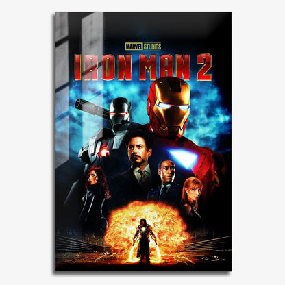 Flex Designs Metal Poster Iron Man 2 11 x 17" Home Goods - Movie 2010 Movie Metal Poster
