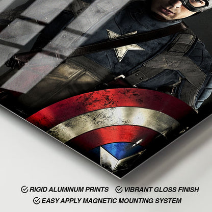 Flex Designs Metal Poster Captain America The First Avenger 11 x 17" Home Goods - Movie 2011 Movie Metal Poster