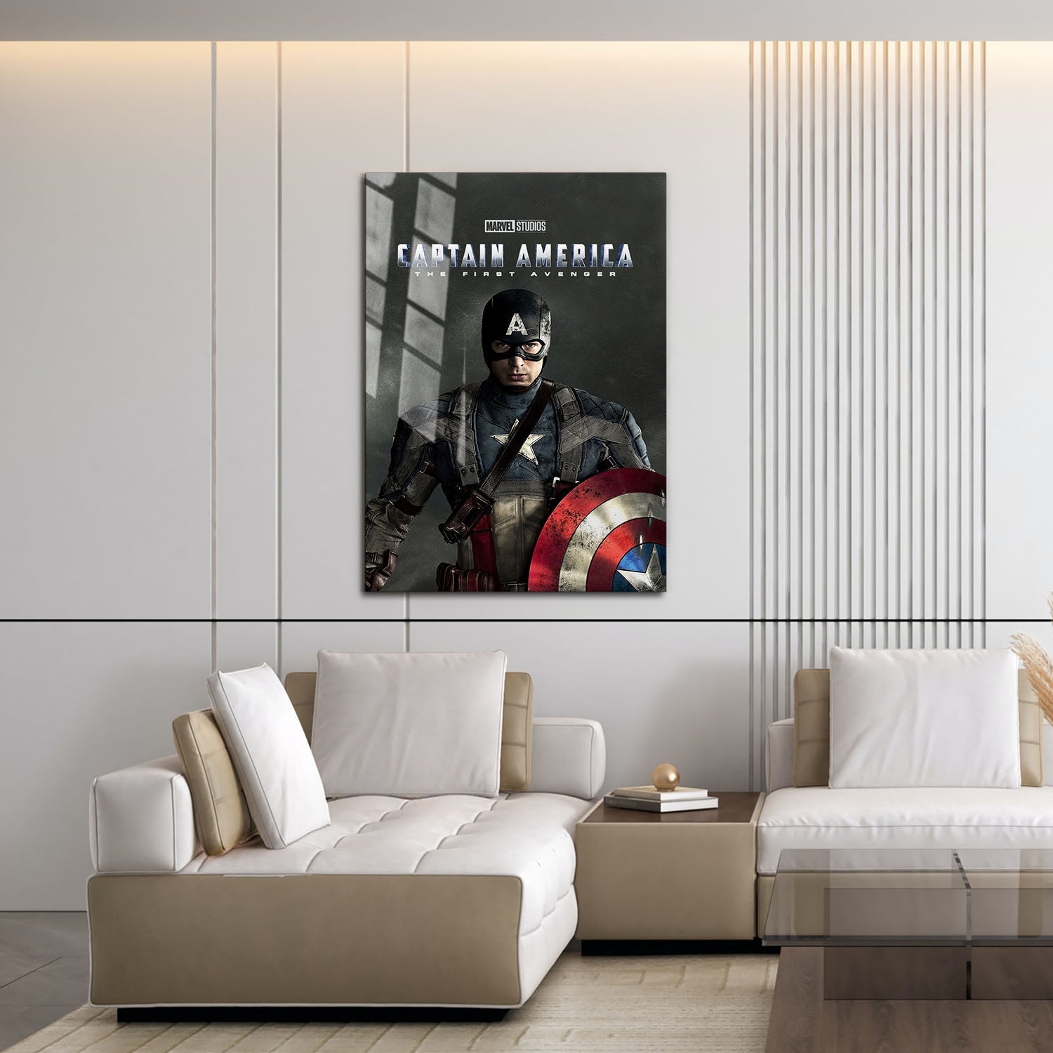 Flex Designs Metal Poster Captain America The First Avenger 16 x 24" Home Goods - Movie 2011 Movie Metal Poster