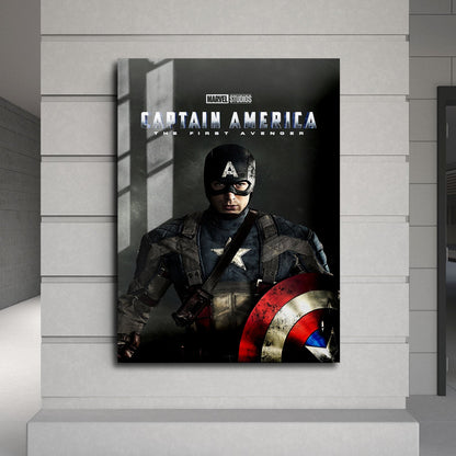 Flex Designs Metal Poster Captain America The First Avenger 24 x 36" Home Goods - Movie 2011 Movie Metal Poster