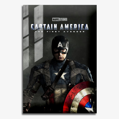 Flex Designs Metal Poster Captain America The First Avenger 11 x 17" Home Goods - Movie 2011 Movie Metal Poster