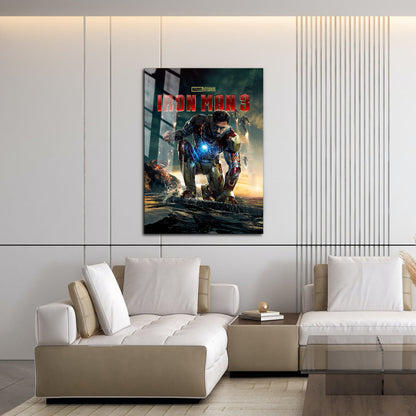 Flex Designs Metal Poster Iron Man 3 16 x 24" Home Goods - Movie 2013 Movie Metal Poster