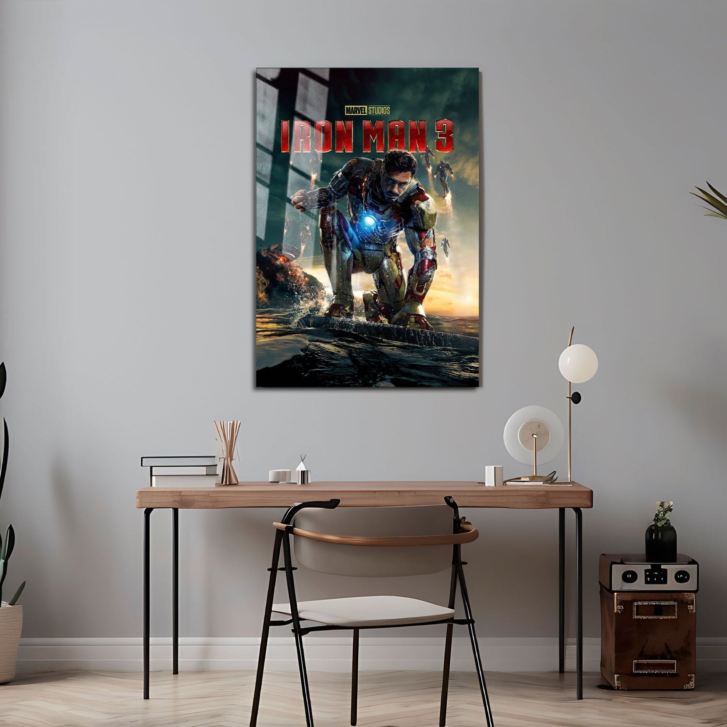 Flex Designs Metal Poster Iron Man 3 24 x 36" Home Goods - Movie 2013 Movie Metal Poster