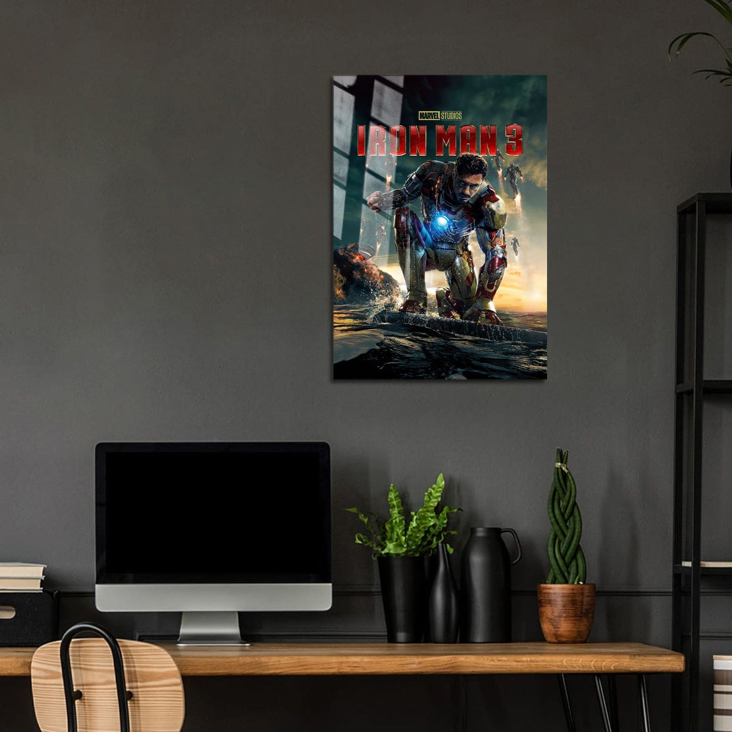 Flex Designs Metal Poster Iron Man 3 5 x 7" Home Goods - Movie 2013 Movie Metal Poster