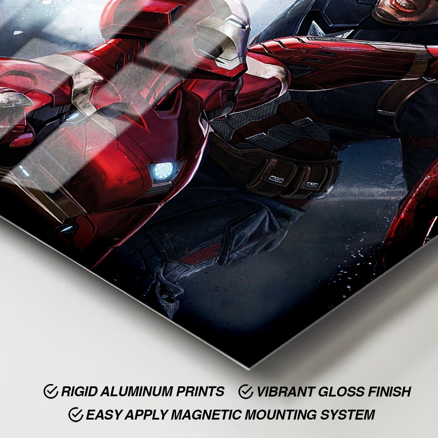Flex Designs Metal Poster Captain America Civil War 11 x 17" Home Goods - Movie 2016 Movie Metal Poster