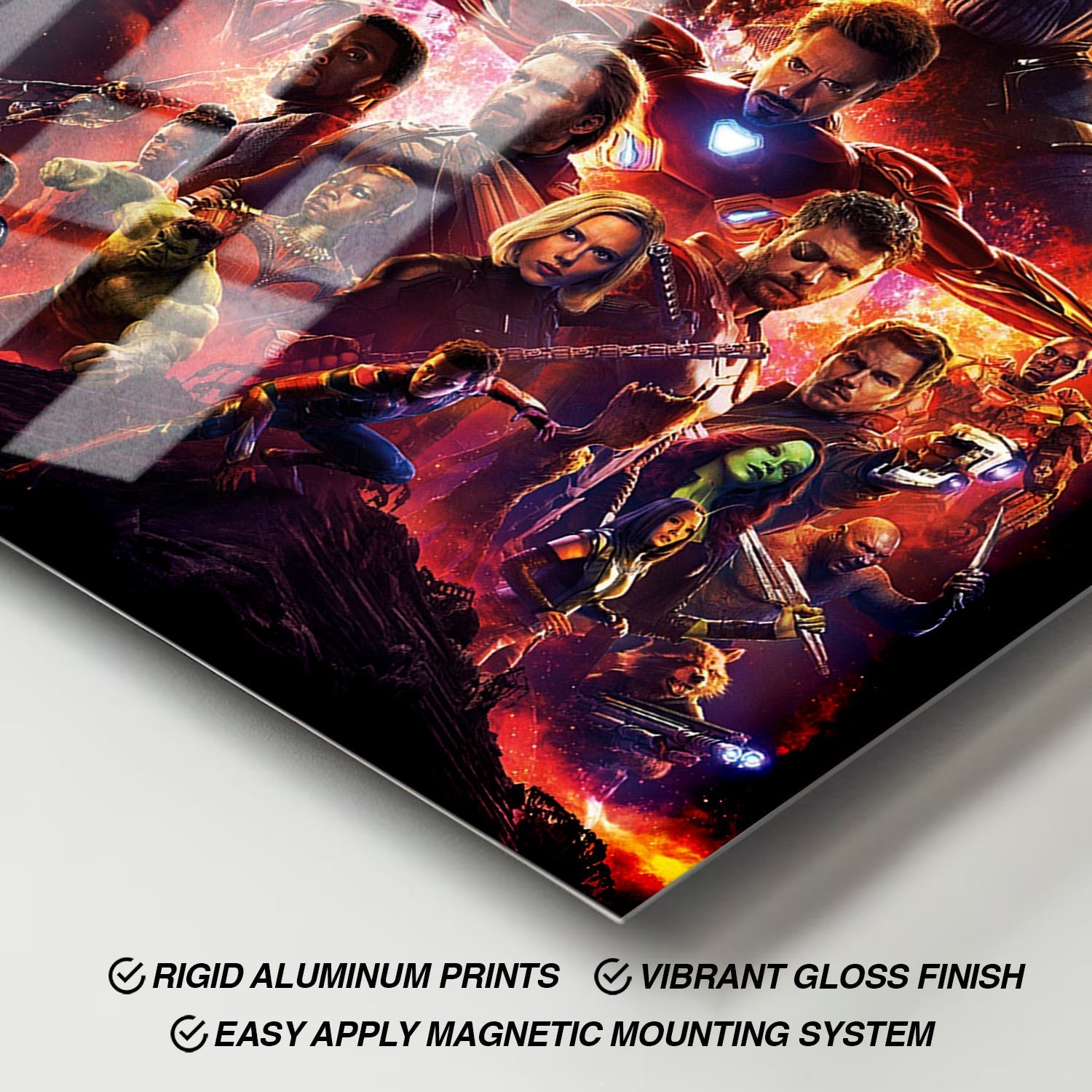 Flex Designs Metal Poster Avengers Infinity War 11 x 17" Home Goods - Movie 2018 Movie Metal Poster