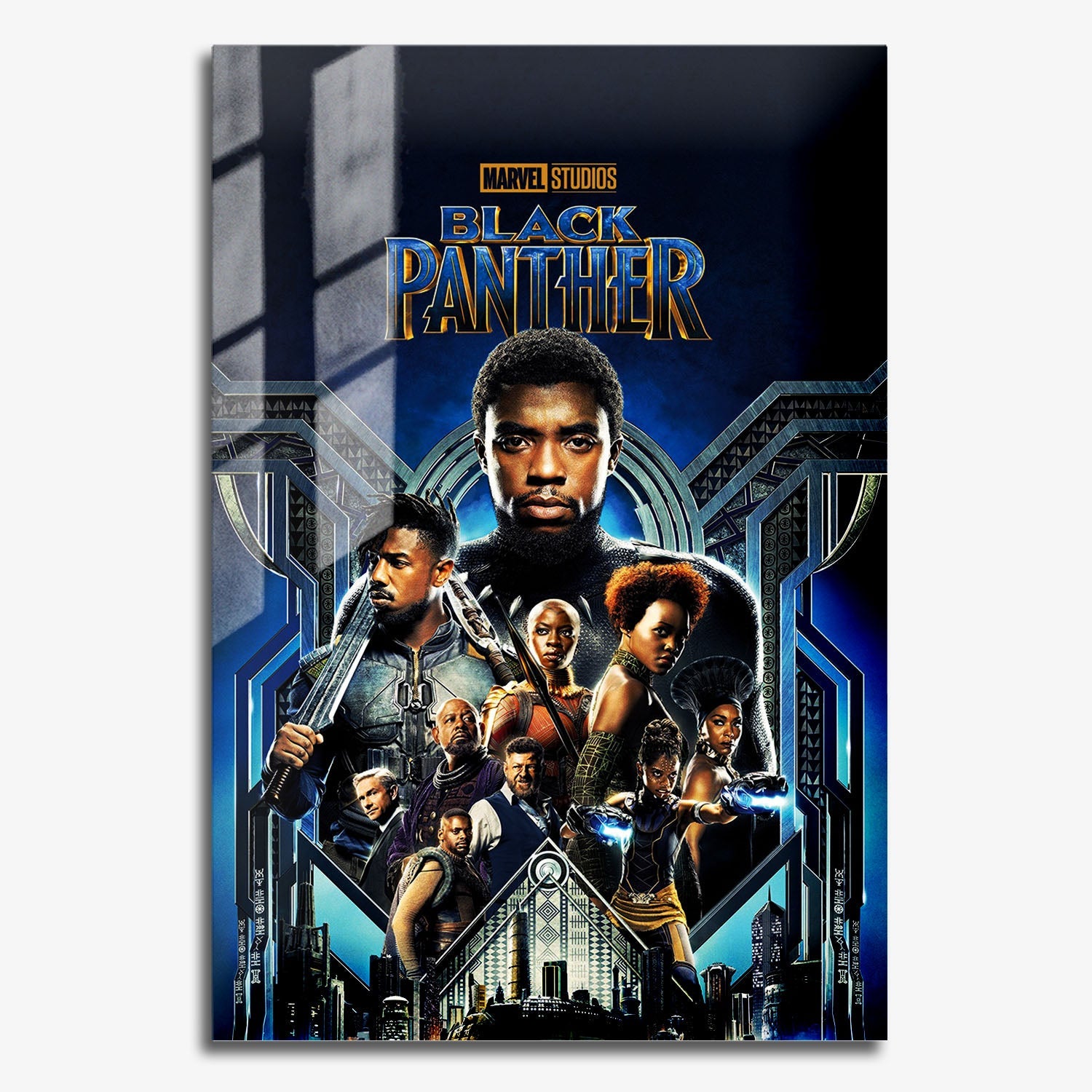 Flex Designs Metal Poster Black Panther 11 x 17" Home Goods - Movie 2018 Movie Metal Poster