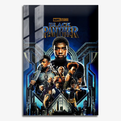Flex Designs Metal Poster Black Panther 11 x 17" Home Goods - Movie 2018 Movie Metal Poster