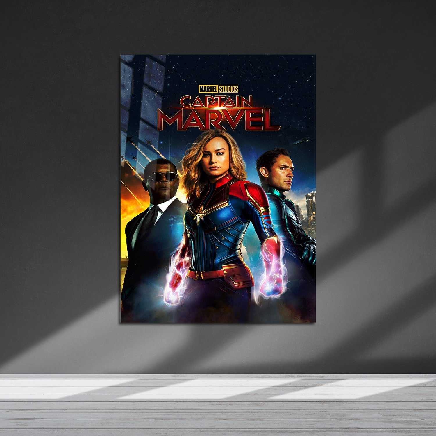 Flex Designs Metal Poster Captain Marvel 5 x 7" Home Goods - Movie 2019 Movie Metal Poster