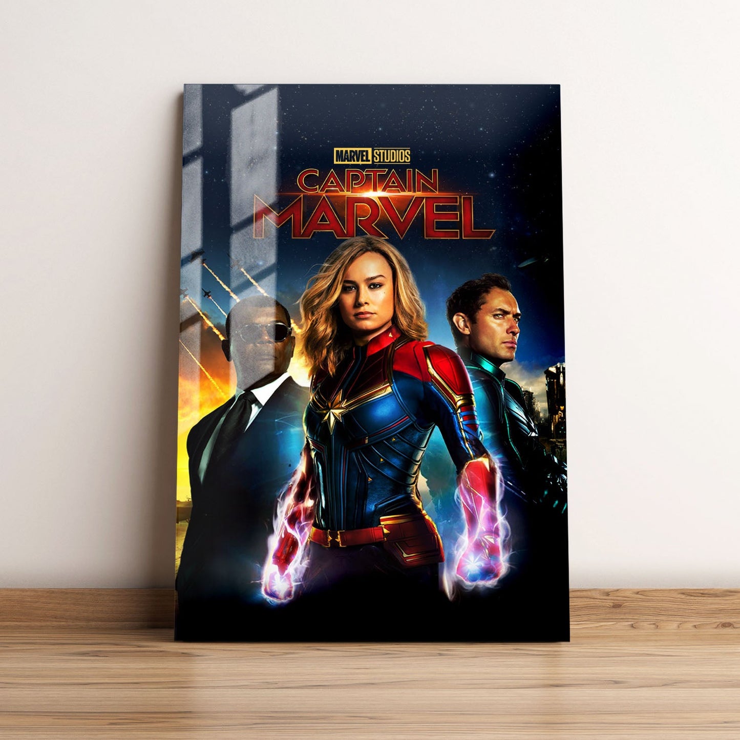 Captain Marvel Movie Metal Poster