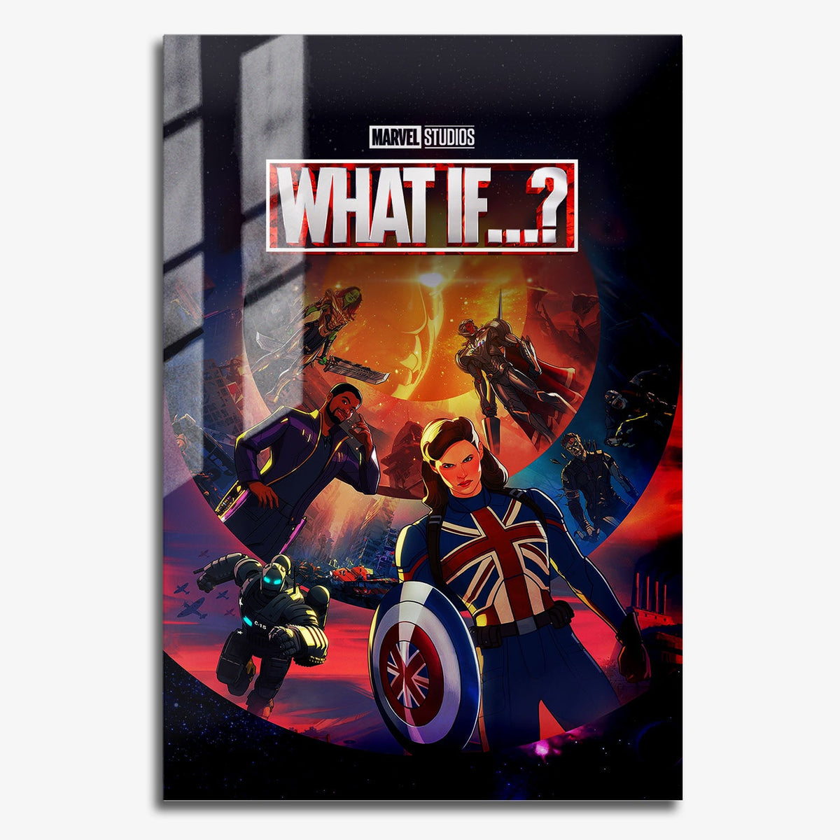 Flex Designs Metal Poster What If 11 x 17" Home Goods - Movie 2021 Movie Metal Poster