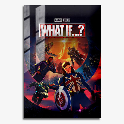 Flex Designs Metal Poster What If 11 x 17" Home Goods - Movie 2021 Movie Metal Poster