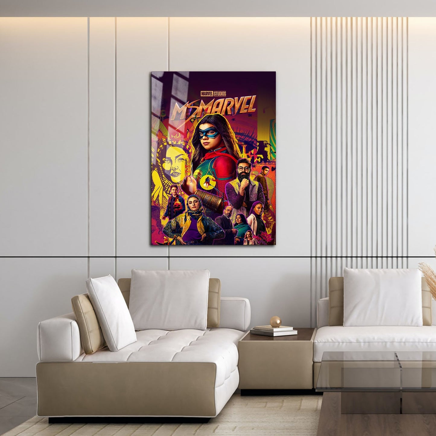 Flex Designs Metal Poster Ms Marvel 16 x 24" Home Goods - Movie 2022 Movie Metal Poster
