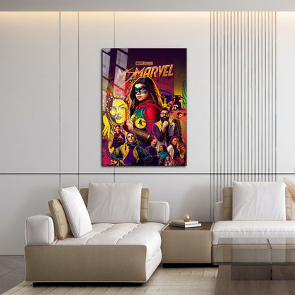 Flex Designs Metal Poster Ms Marvel 16 x 24" Home Goods - Movie 2022 Movie Metal Poster