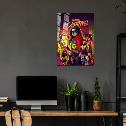 Flex Designs Metal Poster Ms Marvel 5 x 7" Home Goods - Movie 2022 Movie Metal Poster