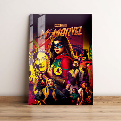 Ms Marvel Movie Metal Poster