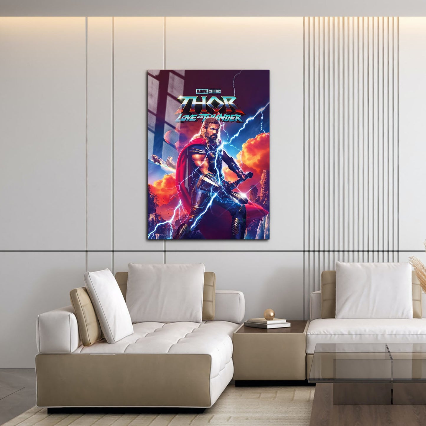 Flex Designs Metal Poster Thor Love and Thunder 16 x 24" Home Goods - Movie 2022 Movie Metal Poster