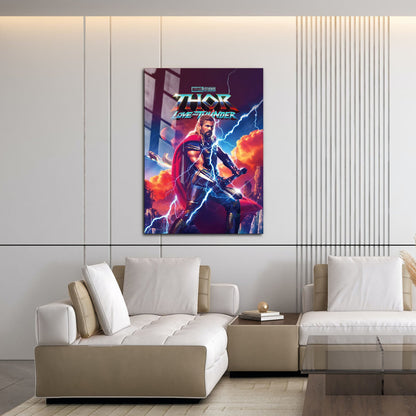 Flex Designs Metal Poster Thor Love and Thunder 16 x 24" Home Goods - Movie 2022 Movie Metal Poster