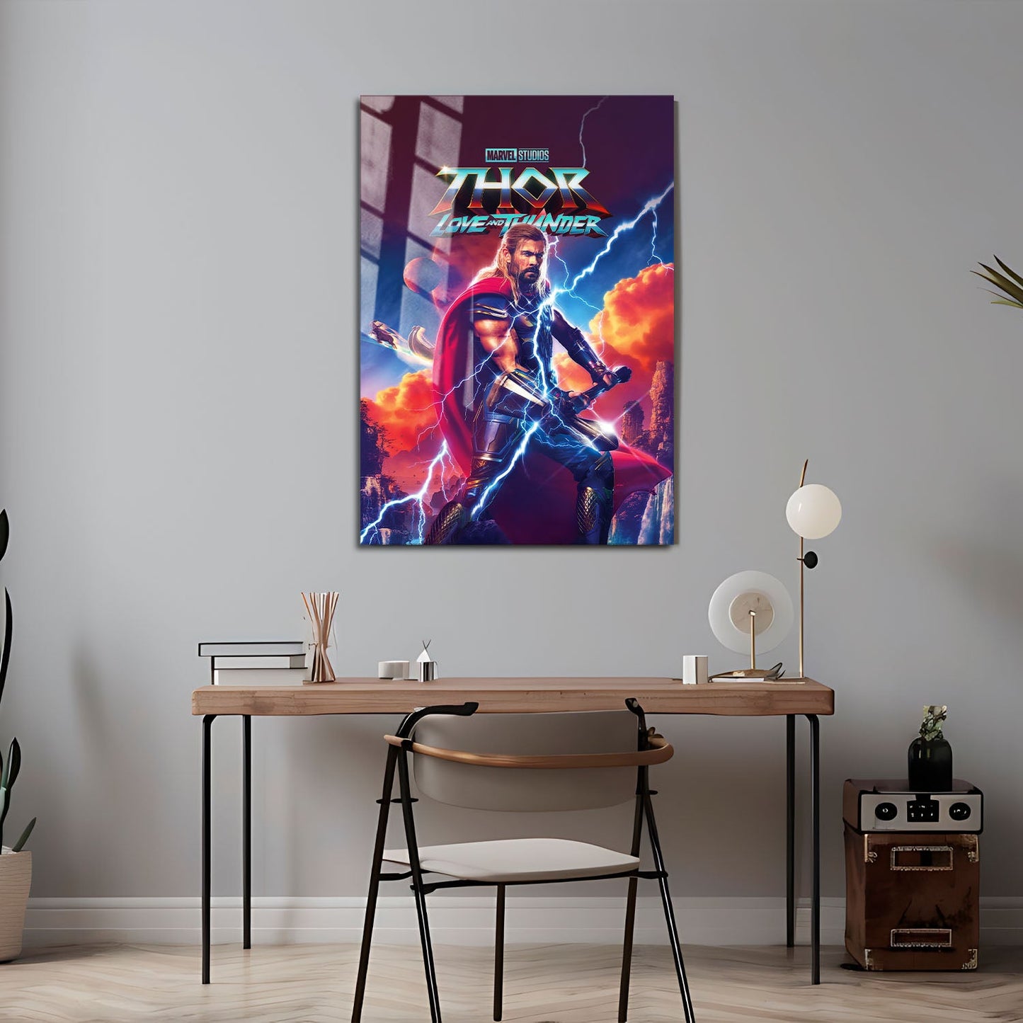 Flex Designs Metal Poster Thor Love and Thunder 24 x 36" Home Goods - Movie 2022 Movie Metal Poster