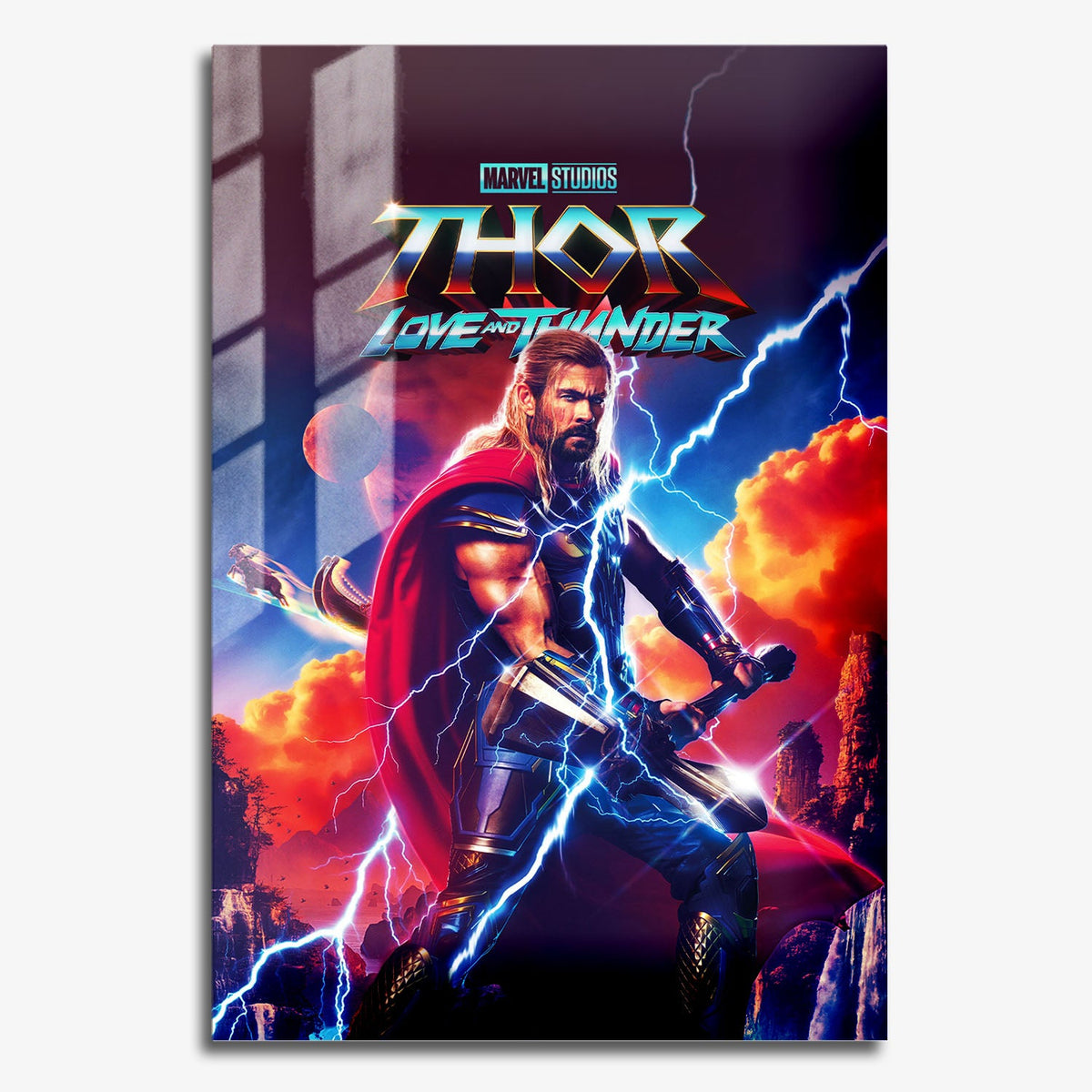 Flex Designs Metal Poster Thor Love and Thunder 11 x 17" Home Goods - Movie 2022 Movie Metal Poster
