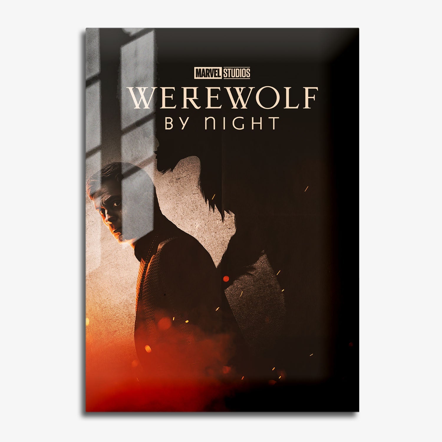 Flex Designs Metal Poster Werewolf by Night 11 x 17" Home Goods - Movie 2022 Movie Metal Poster