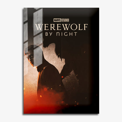 Flex Designs Metal Poster Werewolf by Night 11 x 17" Home Goods - Movie 2022 Movie Metal Poster