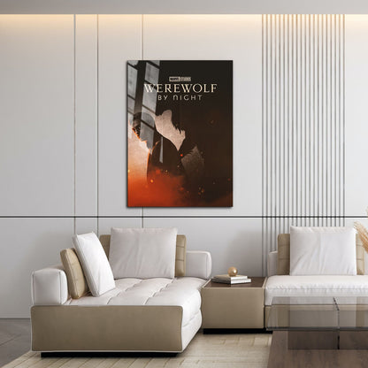 Flex Designs Metal Poster Werewolf by Night 16 x 24" Home Goods - Movie 2022 Movie Metal Poster