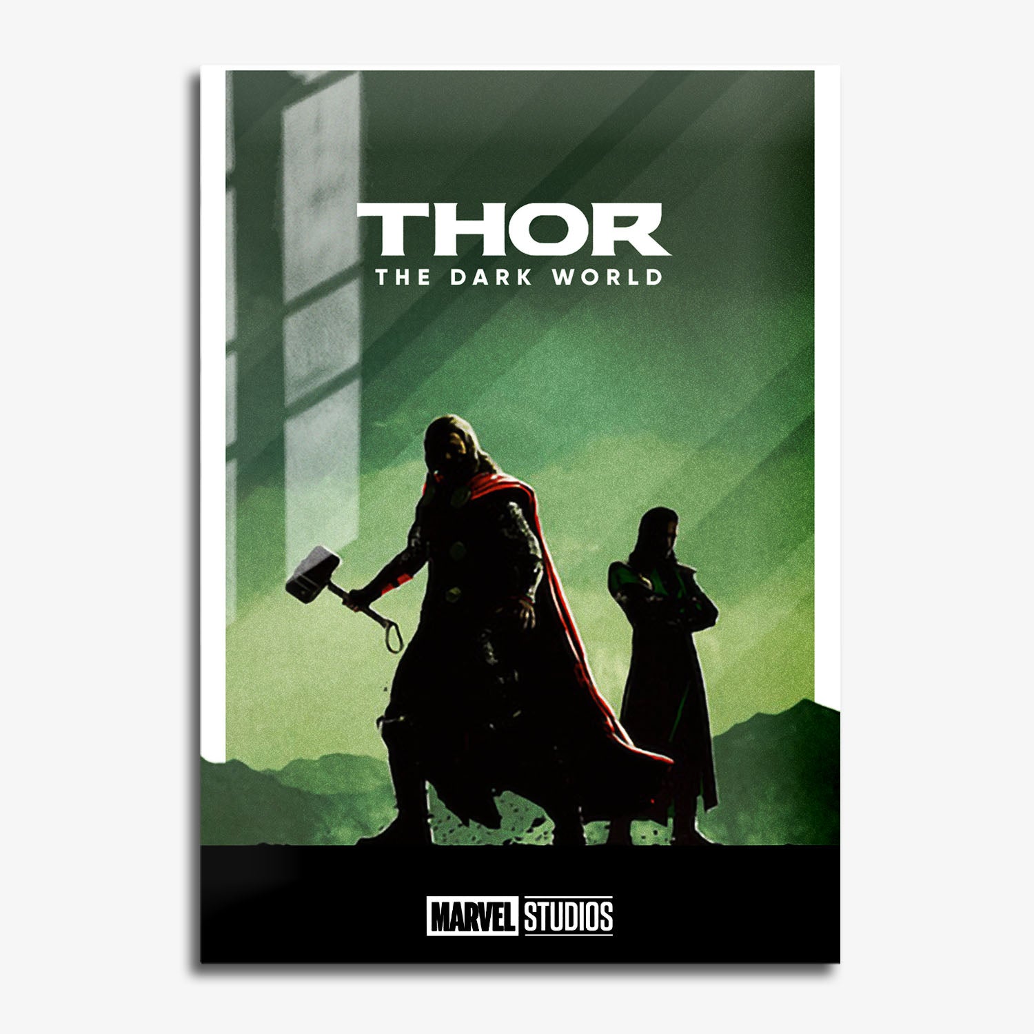 Flex Designs Metal Poster Thor The Dark World Minimalist 11 x 17" Home Goods - Movie 2013 Movie Metal Poster