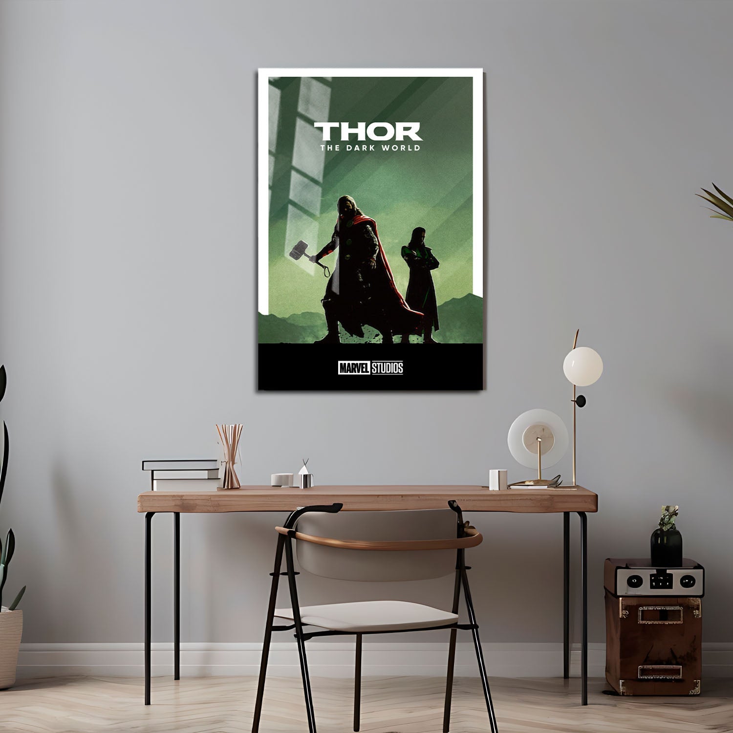 Flex Designs Metal Poster Thor The Dark World Minimalist 24 x 36" Home Goods - Movie 2013 Movie Metal Poster