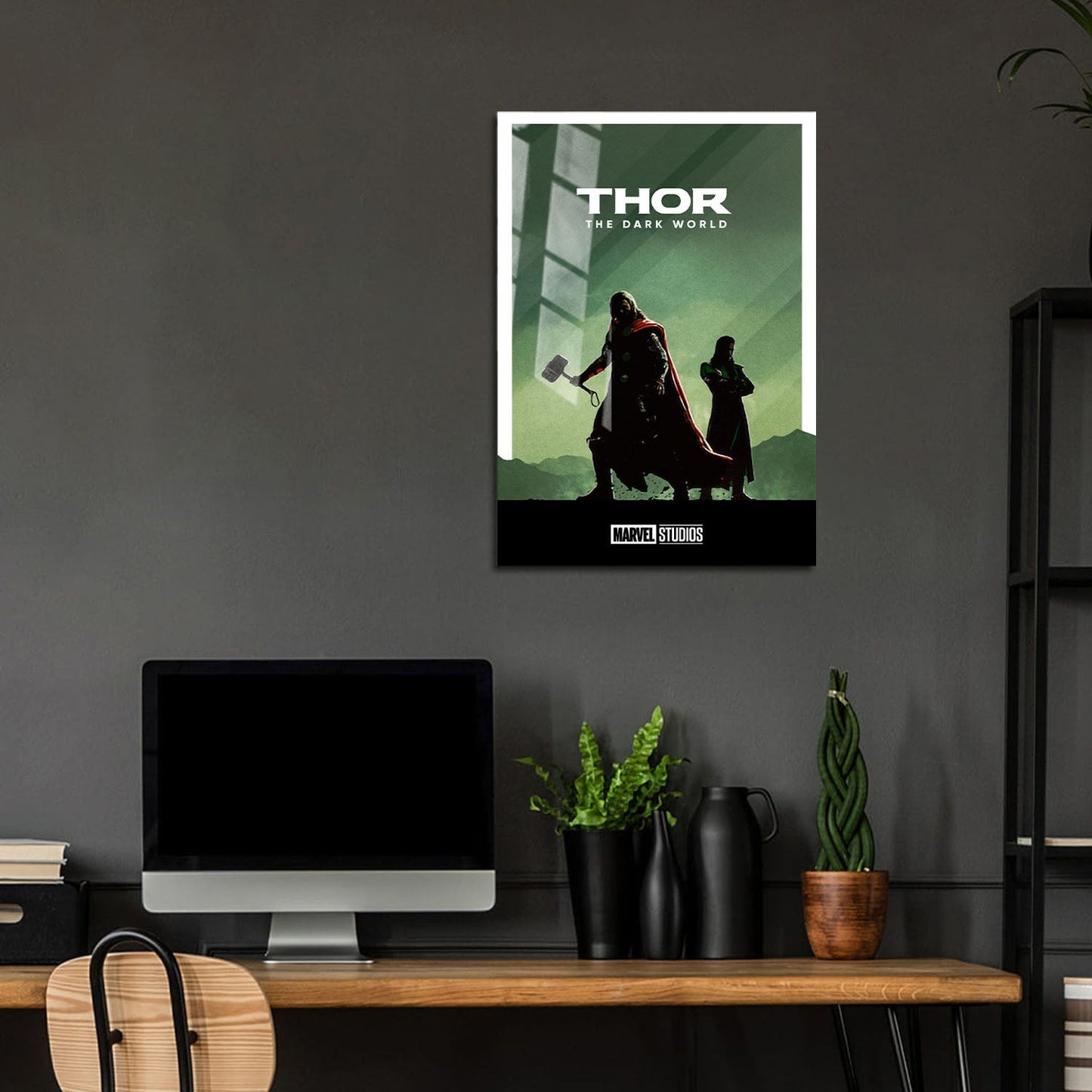 Flex Designs Metal Poster Thor The Dark World Minimalist 5 x 7" Home Goods - Movie 2013 Movie Metal Poster