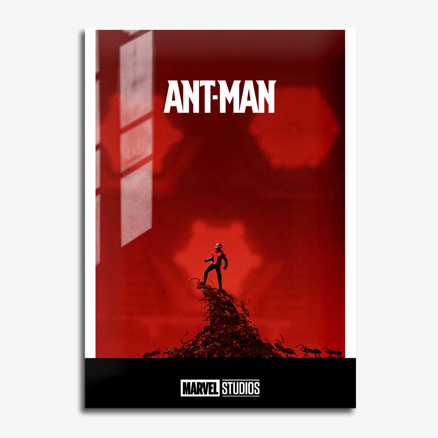 Flex Designs Metal Poster Ant-Man Minimalist 11 x 17" Home Goods - Movie 2015 Movie Metal Poster