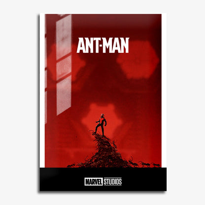 Flex Designs Metal Poster Ant-Man Minimalist 11 x 17" Home Goods - Movie 2015 Movie Metal Poster