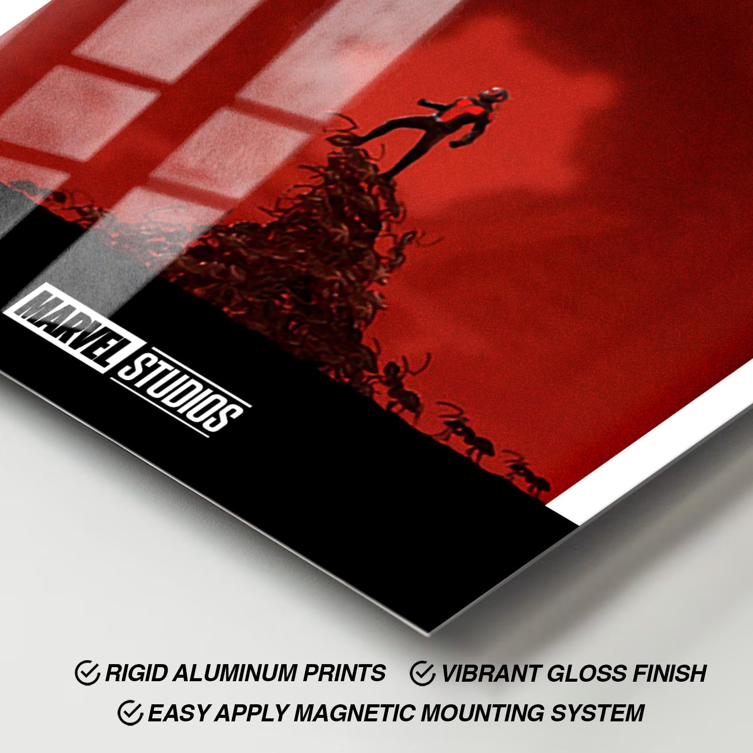 Flex Designs Metal Poster Ant-Man Minimalist 11 x 17" Home Goods - Movie 2015 Movie Metal Poster