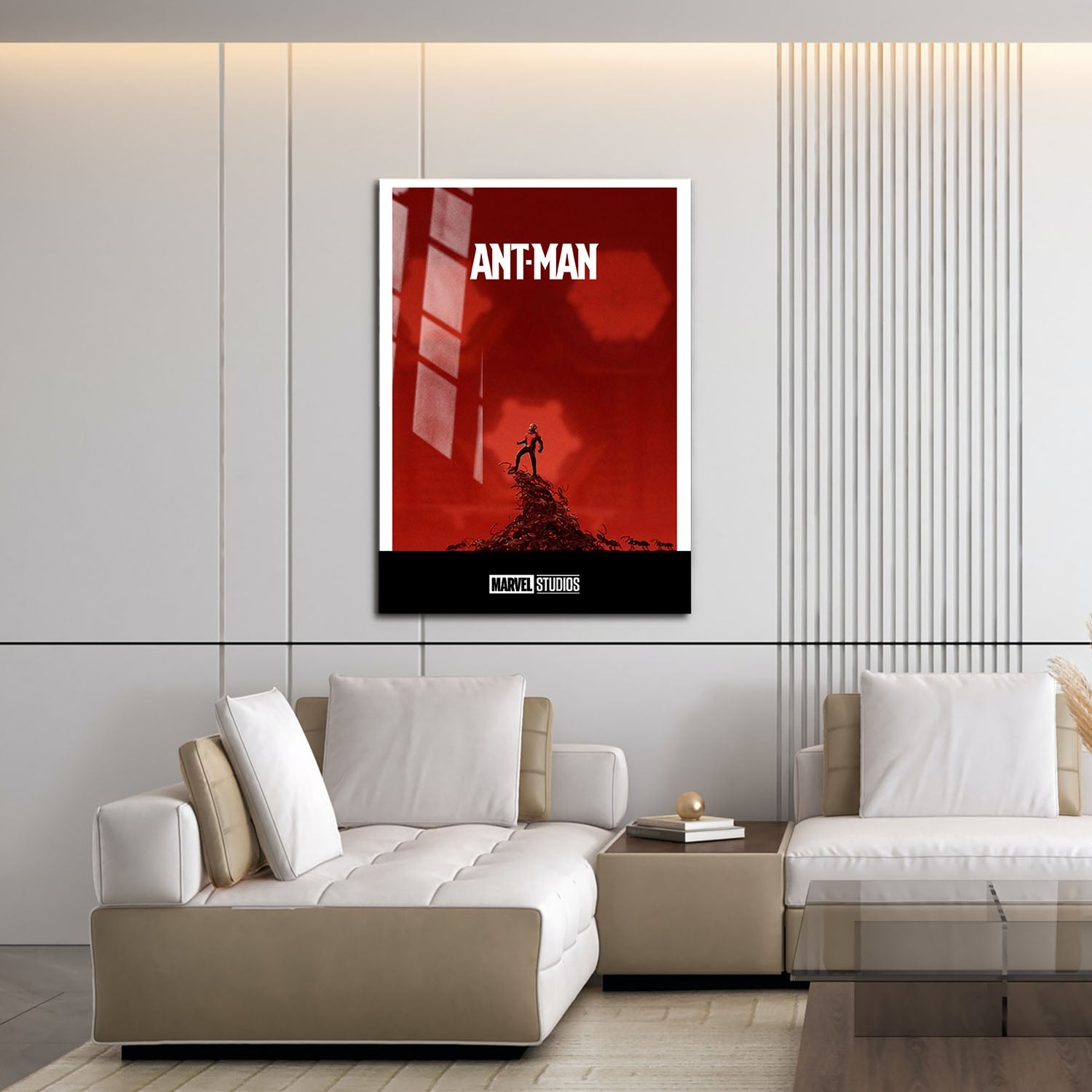 Flex Designs Metal Poster Ant-Man Minimalist 16 x 24" Home Goods - Movie 2015 Movie Metal Poster