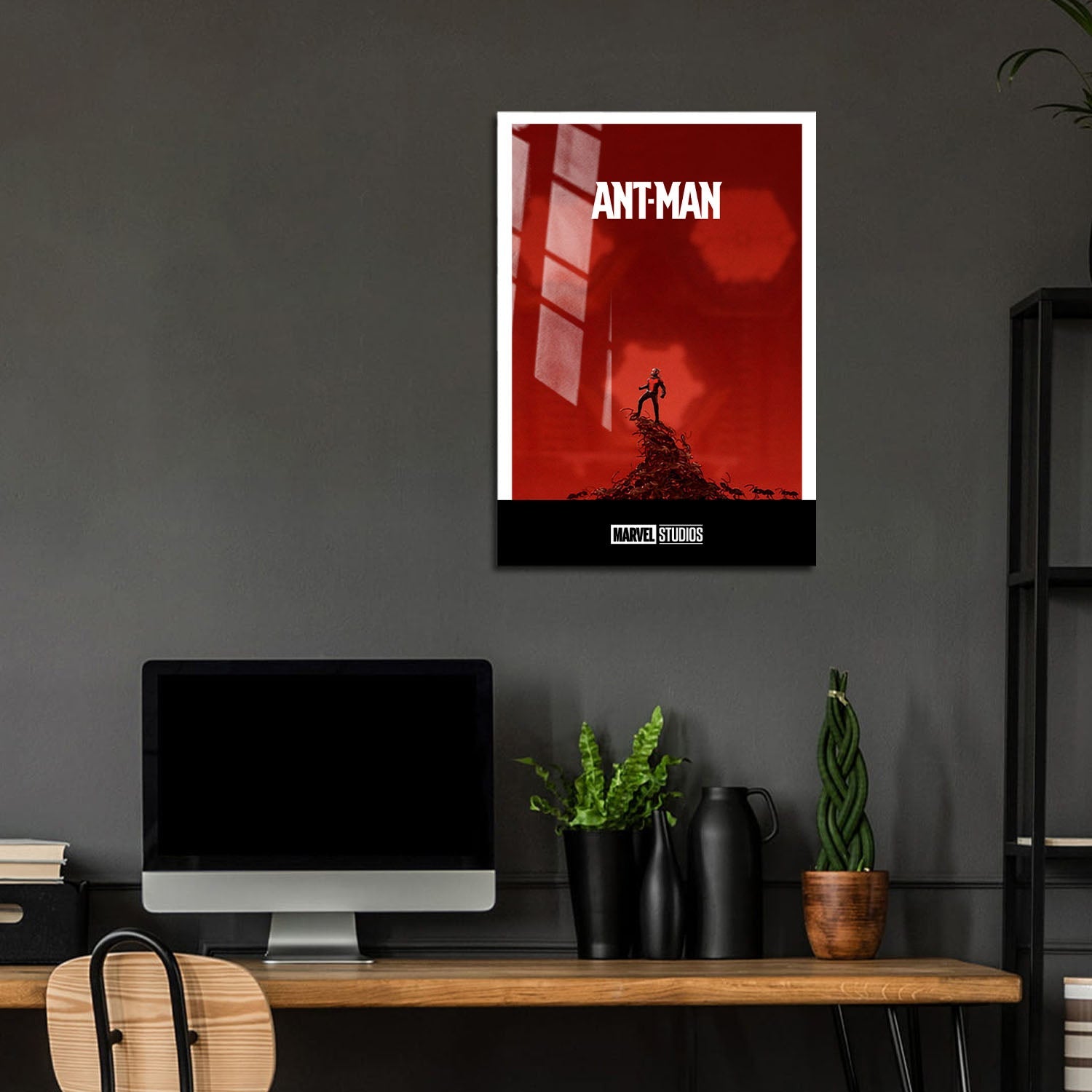 Flex Designs Metal Poster Ant-Man Minimalist 5 x 7" Home Goods - Movie 2015 Movie Metal Poster