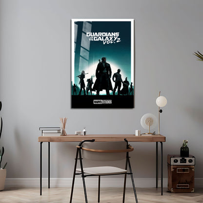 Flex Designs Metal Poster Guardians of the Galaxy Vol 2 Minimalist 24 x 36" Home Goods - Movie 2017 Movie Metal Poster