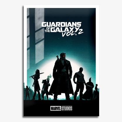 Flex Designs Metal Poster Guardians of the Galaxy Vol 2 Minimalist 11 x 17" Home Goods - Movie 2017 Movie Metal Poster