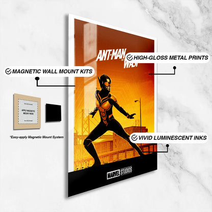 Flex Designs Metal Poster Ant-Man and the Wasp Minimalist 16 x 24" Home Goods - Movie 2018 Movie Metal Poster