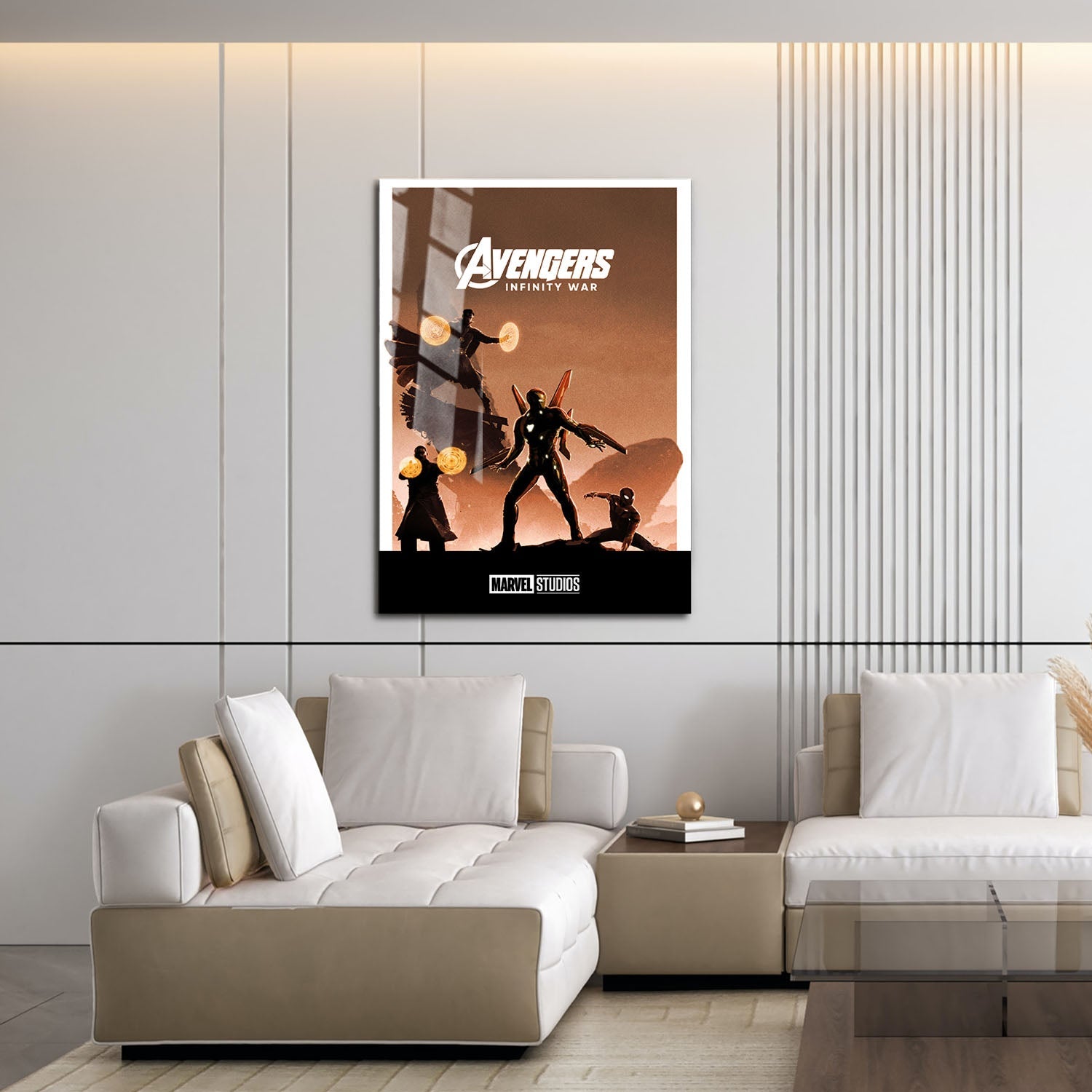 Flex Designs Metal Poster Avengers Infinity War Minimalist 16 x 24" Home Goods - Movie 2018 Movie Metal Poster