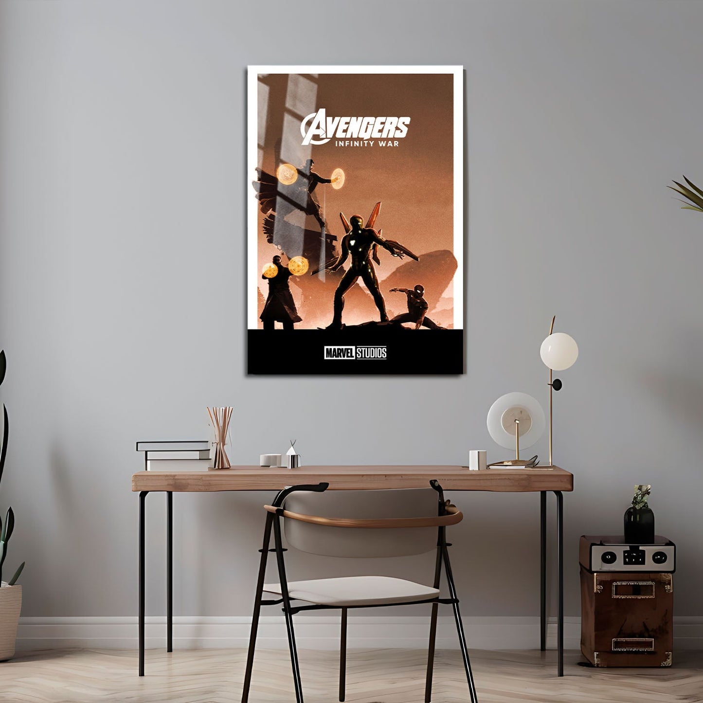 Flex Designs Metal Poster Avengers Infinity War Minimalist 24 x 36" Home Goods - Movie 2018 Movie Metal Poster