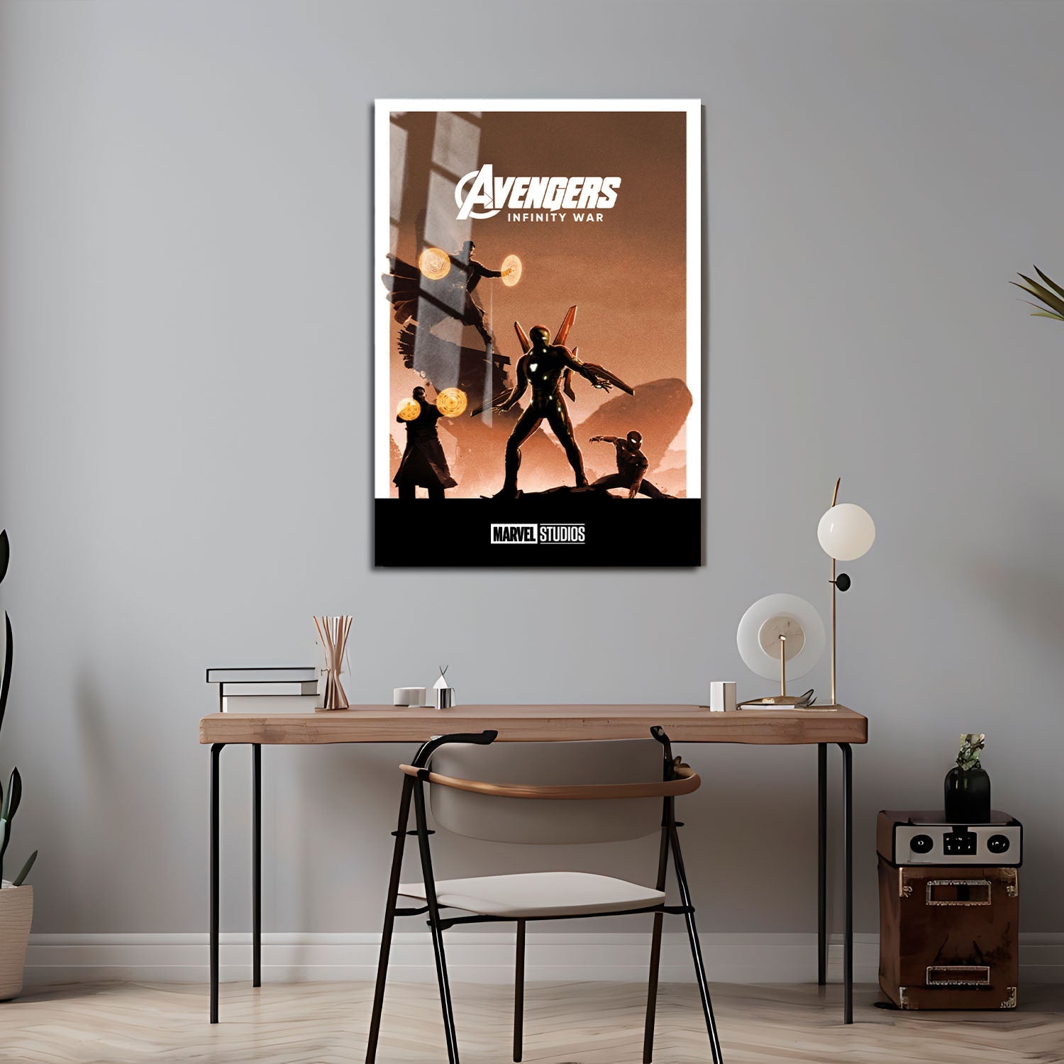 Flex Designs Metal Poster Avengers Infinity War Minimalist 24 x 36" Home Goods - Movie 2018 Movie Metal Poster