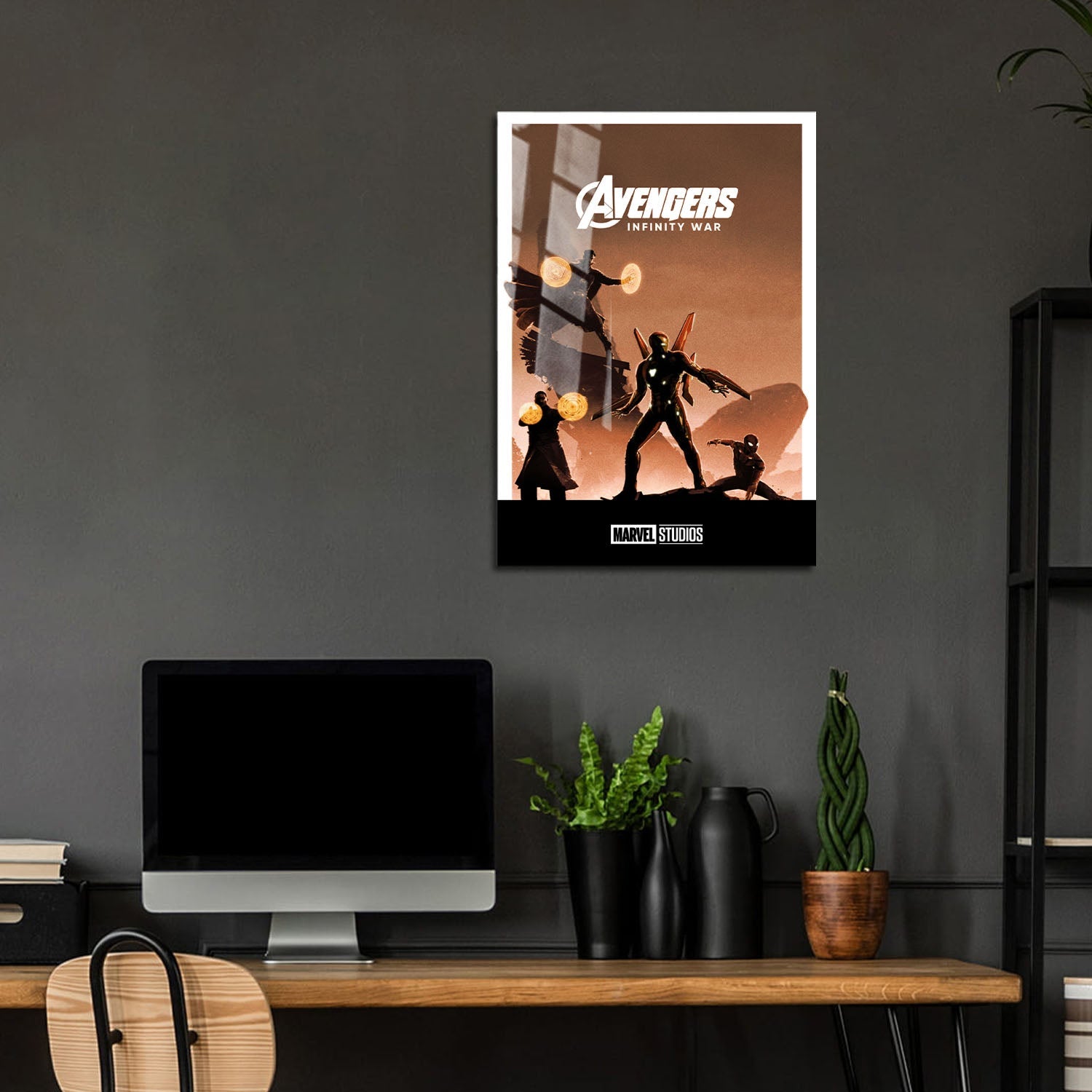 Flex Designs Metal Poster Avengers Infinity War Minimalist 5 x 7" Home Goods - Movie 2018 Movie Metal Poster
