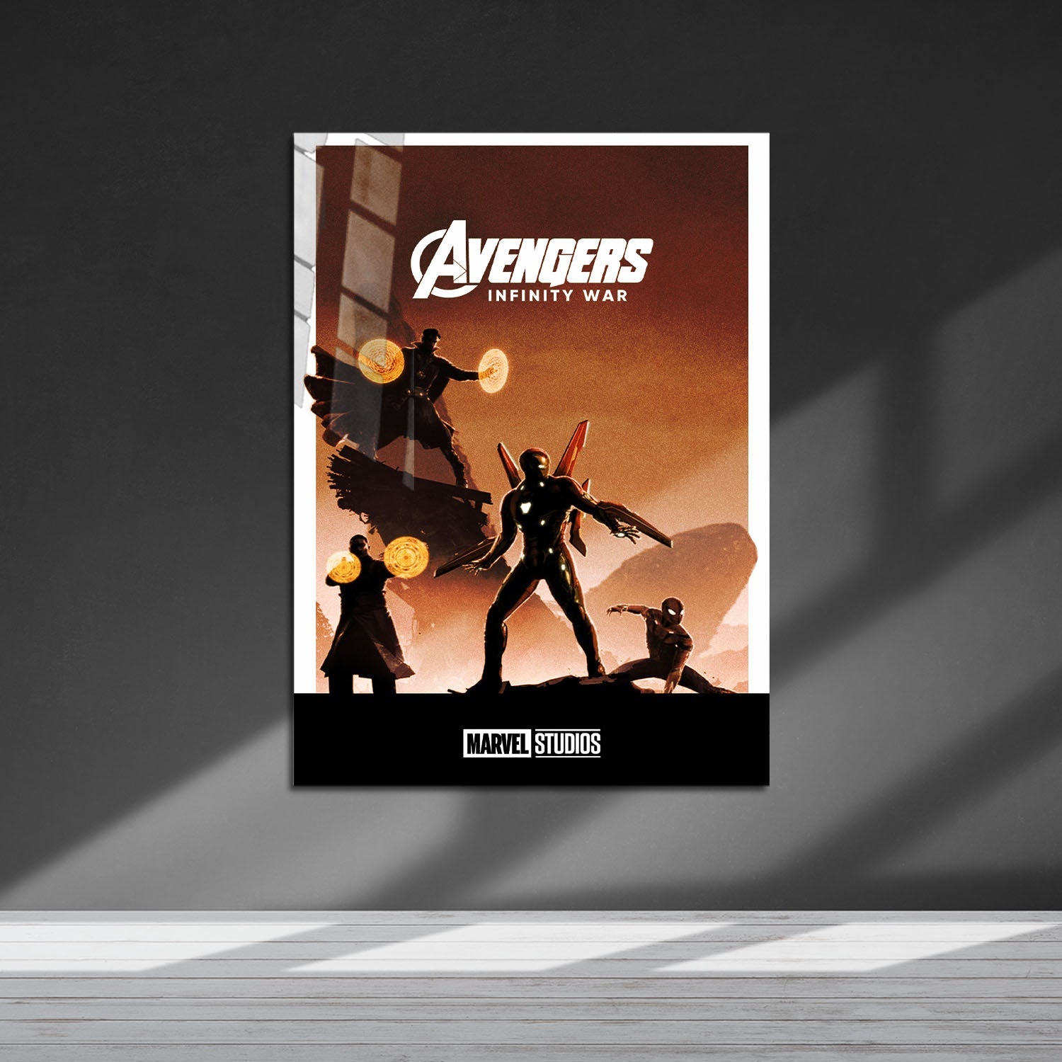 Flex Designs Metal Poster Avengers Infinity War Minimalist 5 x 7" Home Goods - Movie 2018 Movie Metal Poster