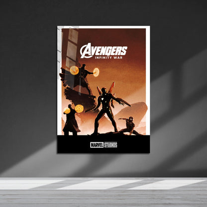 Flex Designs Metal Poster Avengers Infinity War Minimalist 5 x 7" Home Goods - Movie 2018 Movie Metal Poster