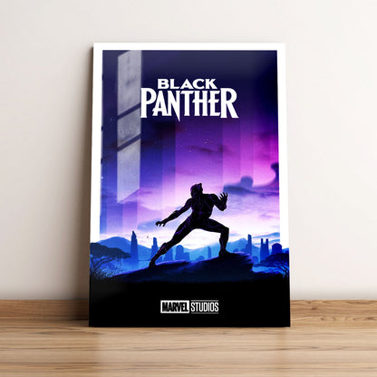 Black Panther Minimalist Movie Metal Poster
