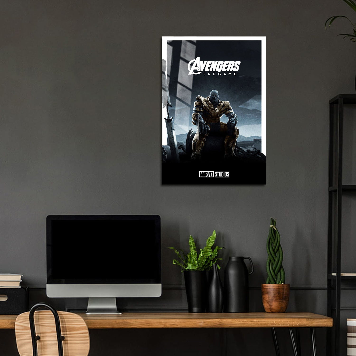 Flex Designs Metal Poster Avengers Endgame Minimalist 5 x 7" Home Goods - Movie 2019 Movie Metal Poster