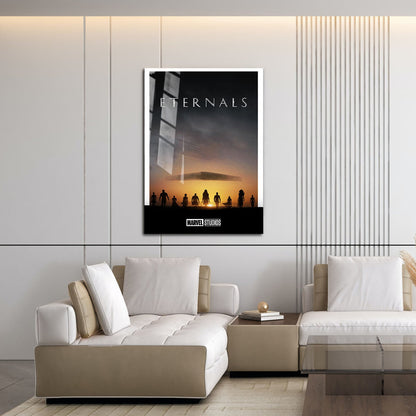 Flex Designs Metal Poster Eternals Minimalist 16 x 24" Home Goods - Movie 2021 Movie Metal Poster