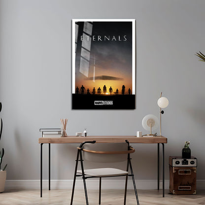 Flex Designs Metal Poster Eternals Minimalist 24 x 36" Home Goods - Movie 2021 Movie Metal Poster