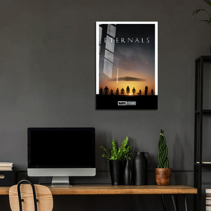 Flex Designs Metal Poster Eternals Minimalist 5 x 7" Home Goods - Movie 2021 Movie Metal Poster