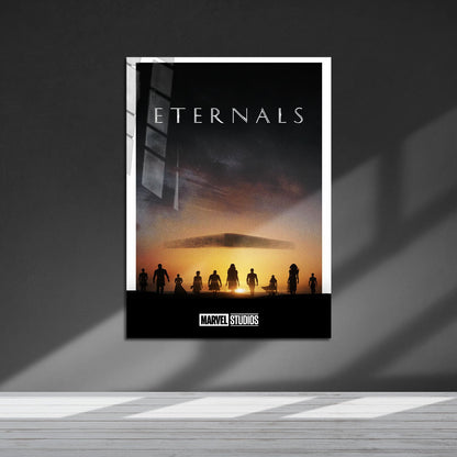 Flex Designs Metal Poster Eternals Minimalist 5 x 7" Home Goods - Movie 2021 Movie Metal Poster